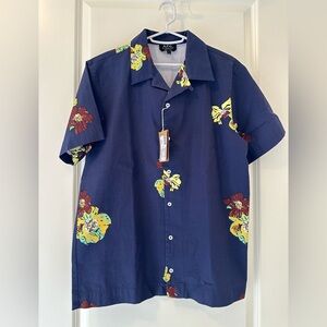 NWT A.P.C. Short Sleeve Floral Shirt